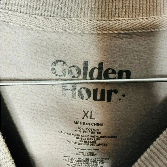 ❤️Golden Hour New York City Cotton Blend Graphic Sweatshirt size X-large Gray - Picture 7 of 7